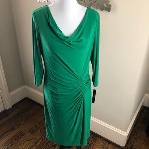 Tahari Emerald Green Dress